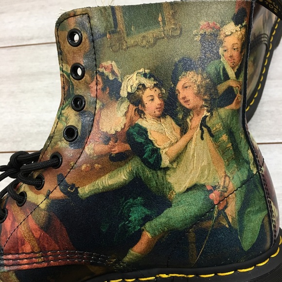 Dr. Martens 1460 Pascal Hogarth Renaissance Boots - Picture 4 of 8